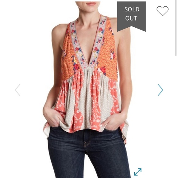 Free People Tops - NWT Free People Dream Darin’ Tank Top Orange M